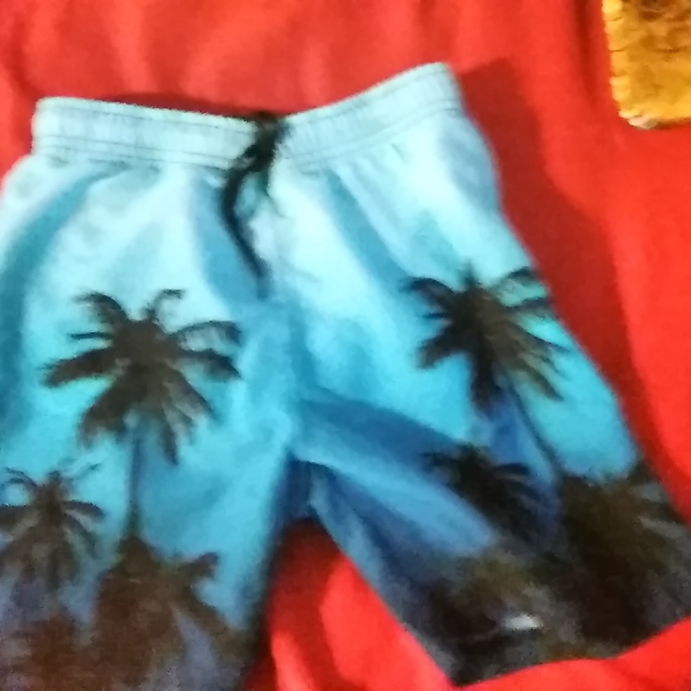 i-d IDEOLOGY SWINNING TRUNKS HAWAIIAN DESIGN, BLUE